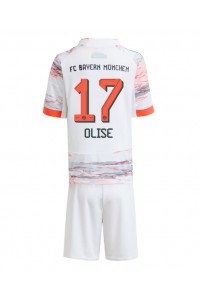 Bayern Munich Michael Olise #17 Jalkapallovaatteet Lasten Vieraspeliasu 2025-26 Lyhythihainen (+ Lyhyet housut)